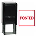thumbnail image 1 of Vivid Stamp Square POSTED Self Inking Rubber Stamp (Red Ink), 1 of 1