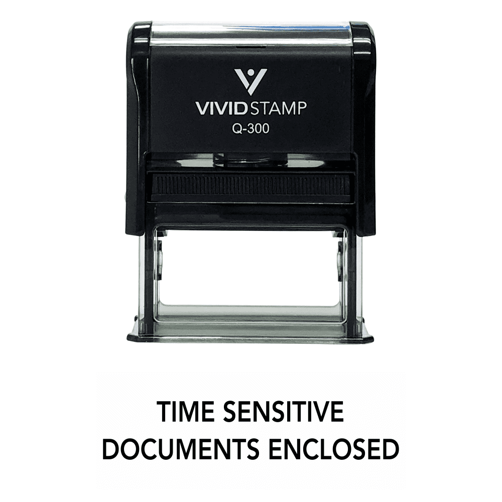 Vivid Stamp URGENT TIME SENSITIVE Self Inking Rubber Stamp
