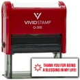 thumbnail image 1 of Vivid Stamp Thank You For Being A Blessing In My Life! Self Inking Rubber Stamp (Red Ink) - Q-300, 1 of 3