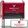 thumbnail image 1 of Vivid Stamp Thank you for reaching out to me and touching my life with God’s love Self-Inking Rubber Stamp Self-Inking Rubber Stamps (Red Ink) - Q-400, 1 of 7