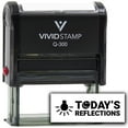 thumbnail image 1 of Vivid Stamp Today's Reflections Self-Inking Rubber Stamps Teachers And Schools | Motivational Stamps For Children | Re-inkable Ink Pad (Black Ink) - Q-300, 1 of 7