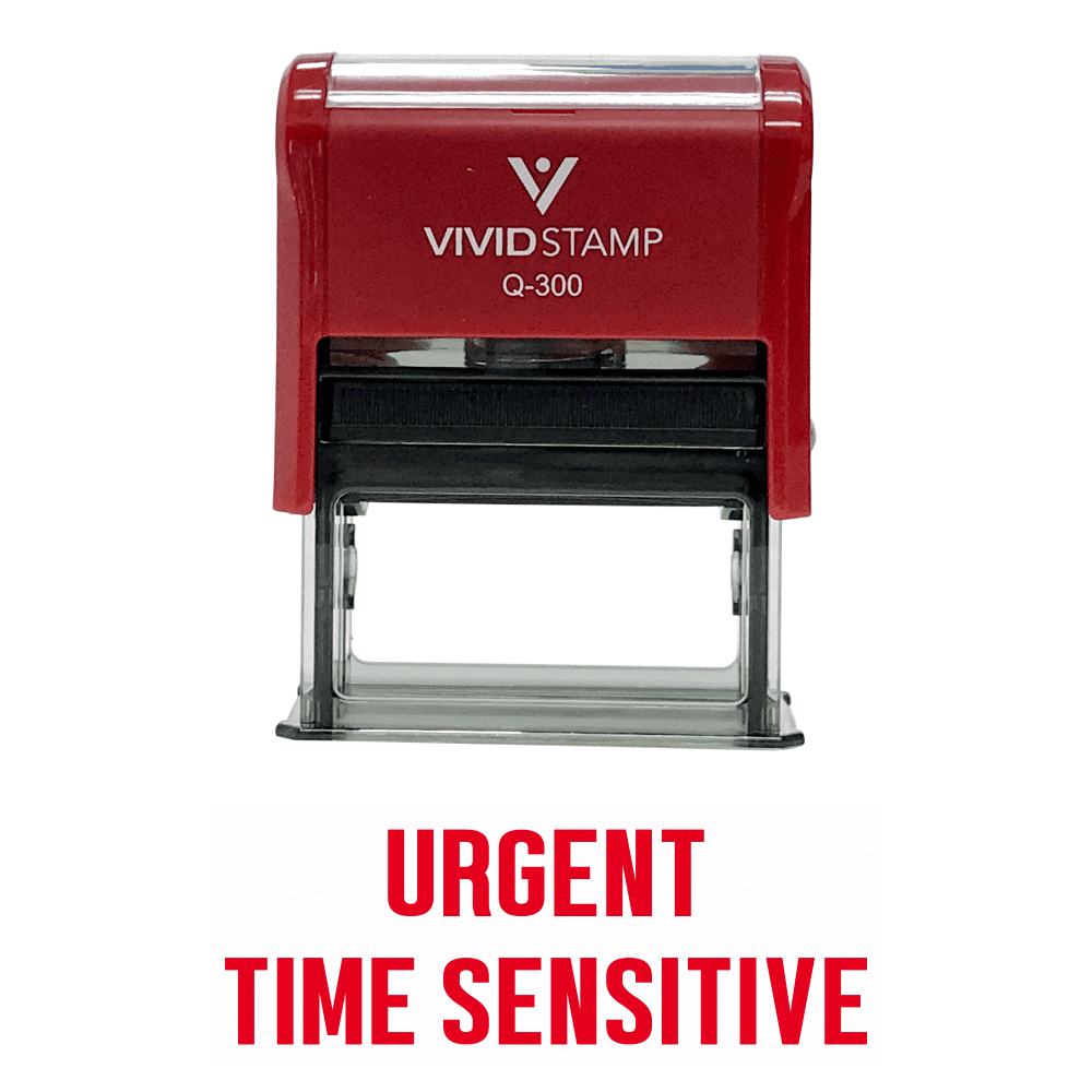 お得なセール情報 Vivid Stamp URGENT TIME SENSITIVE Self Inking Rubber Stamp 印鑑・スタンプ