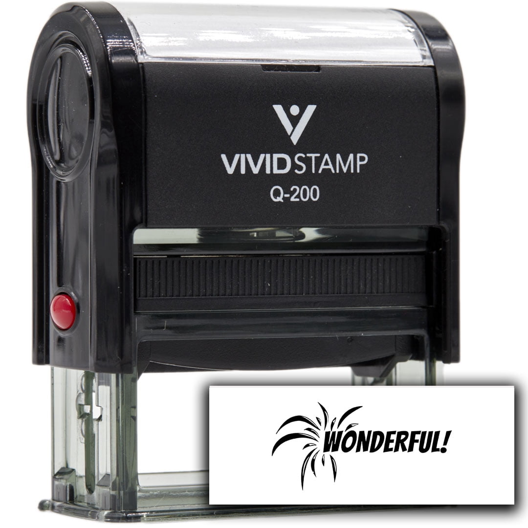 Full Amount Due Self-Inking Rubber Stamp – Medium Size With Black Ink For Office, Invoices & Documents