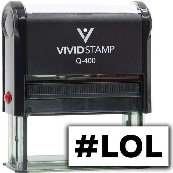 Vivid Stamp #lol Self-Inking Rubber Stamps (Black Ink) - Q-400