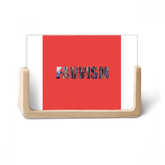 Vivid Thick Thick Fauvism Photo Wooden Photo Frame Tabletop Display