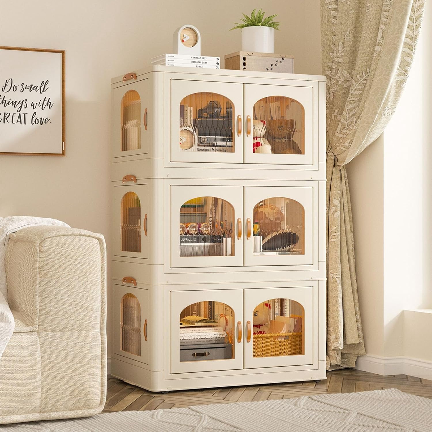 VividVibes 32.4GAL Stackable Storage Bins with Lids for Closet ...