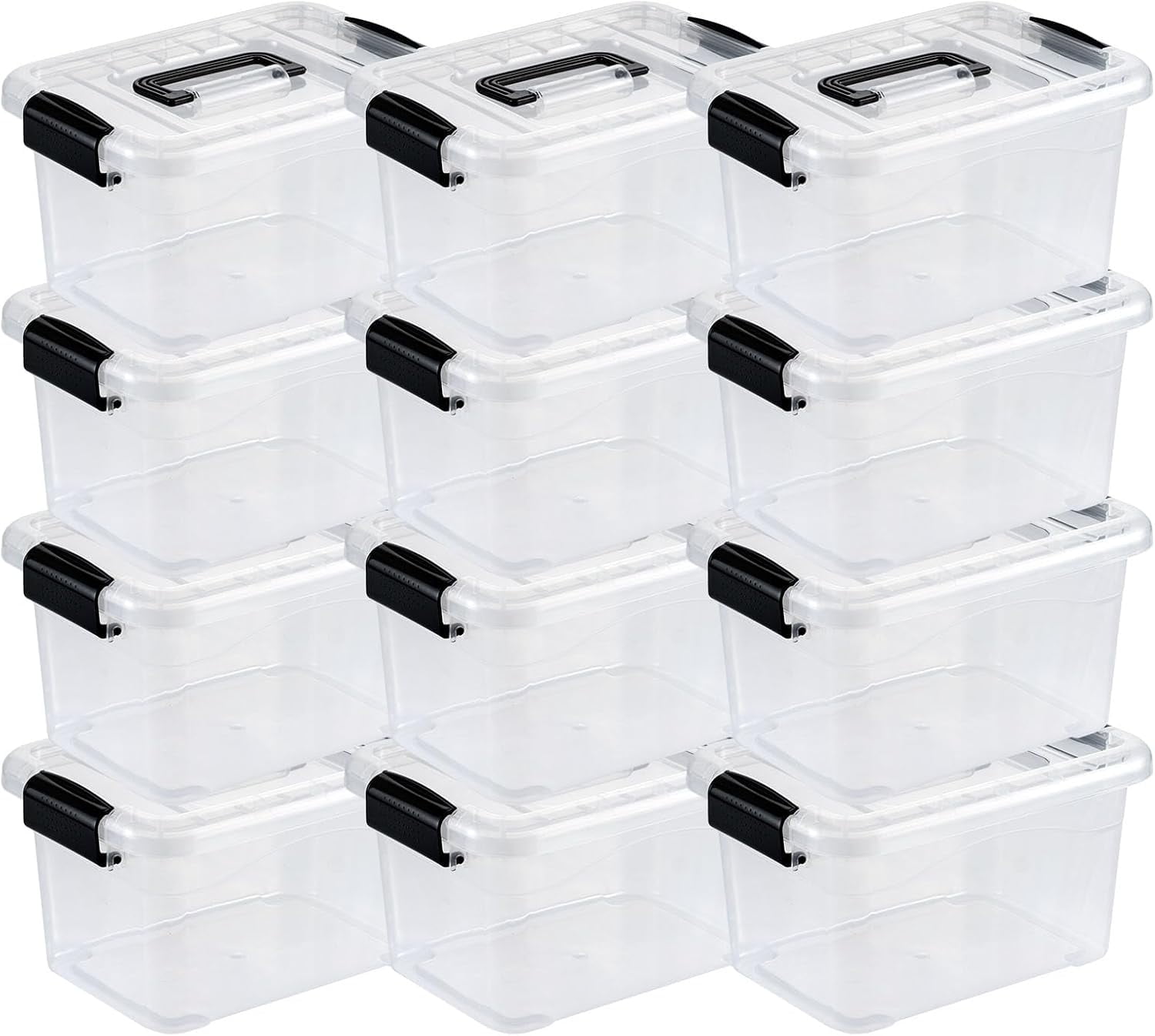 VividVibes Plastic Storage Bin, Stackable and Nestable Storage Boxes ...