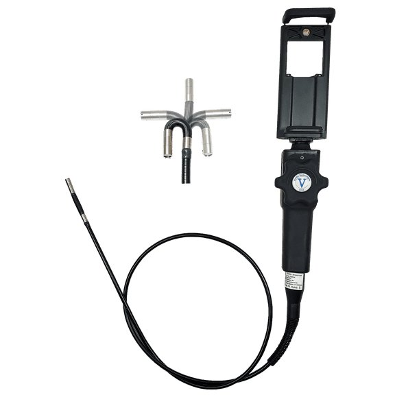 Vividia VA-855i Flexible Two-Way Articulating 1920x1080 Digital Inspection Camera Borescope Videoscope with 8.5mm (0.335") Diameter 1m Long for iPhone iPad and Android Devices