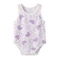thumbnail image 1 of Vividxx Baby Boys Romper Jumpsuit Sleeveless Bodysuit Soft Summer Onesie For Newborn Indoor Comfortable Elastic Clothes Solid Color Newborn O-Neck Fashionable Dailywear, 1 of 3