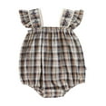 thumbnail image 1 of Vividxx Baby Dress With Soft And Elastic Plaid Short Sleeve. For To Comfortable Casual Clothing For Daily Activities O-Neck Lovely Sundress, 1 of 9