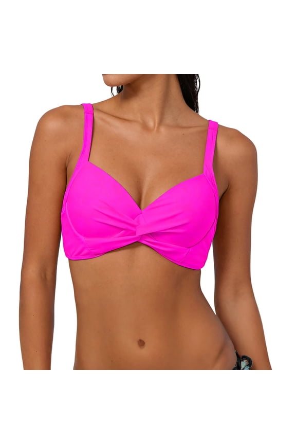 Bikini Tops For Women Underwire Bikini Top Push Up Bathing Suit Top Padded Bra Swimsuit Top Summer Comfortable For Beach Vacation 2026