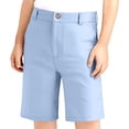 thumbnail image 1 of Vividxx Boys Girls Adjustable Waist Stretch Flat Front Shorts For School Uniforms Solid Color Toddler Breathable Bottoms, 1 of 8