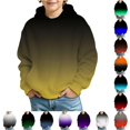 thumbnail image 1 of Vividxx Boys Hoodies Kids Gradient Pullover Long Sleeve Hooded Sweatshirt Loose Fit Casual Outdoor Jacket Fall Clothes 7-8 Years, 1 of 4