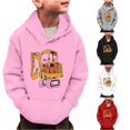 thumbnail image 1 of Vividxx Boys Hoodies Little Boys Excavator Print Long Sleeve Hooded Sweatshirt Toddler Kids Winter Warm Pullover Tops For Fall Winter Clothes 5-6 Years, 1 of 5