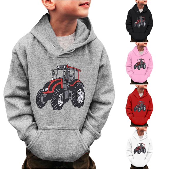 Vividxx Boys Hoodies Little Boys Long Sleeve Hooded Sweatshirts With Pocket Toddler Kids Winter Warm Pullover Tops For Fall Winter Preppy Clothes 11-12 Years