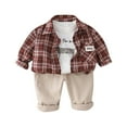 thumbnail image 1 of Vividxx Boys Outfits Sets 2-7 Years Casual Everyday School Wear Round Neck 3PCS Outfits Sets Toddler Kids Comfortable Play Clothes Solid Color Fashionable Dailywear, 1 of 9