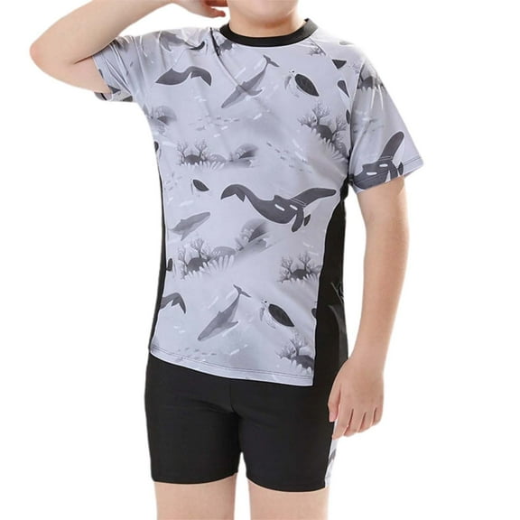 Vividxx Boys Split Swimwear Set For Kids And Teenagers Summer Swim Trunks And Top Youth Swimming Swimwear For Boys 150