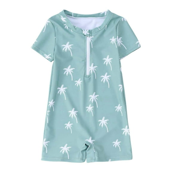 Vividxx Boys Swimwear Toddler Swimsuit Cartoon Printed For Beach Pool Summer Water Play Infant Baby Rash Guard 12-18 Months