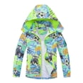 thumbnail image 1 of Vividxx Boys Windbreaker Jacket With Detachable Hood For Toddler Kids Outdoor Casual School Wear Lightweight Comfortable Raincoat For Fall Winter Solid Color O-Neck Breathable Outwear, 1 of 7