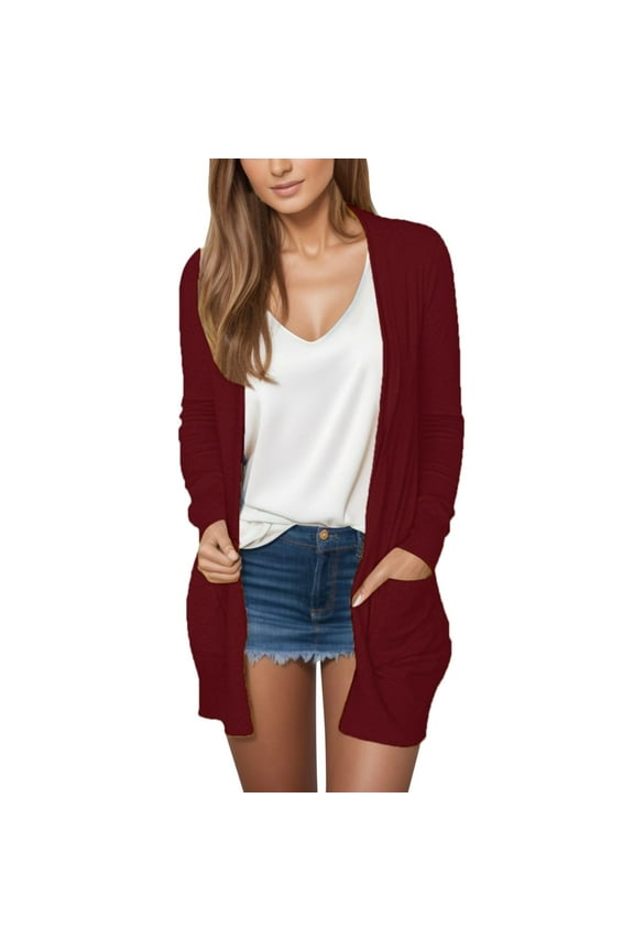 Cardigan Sweaters For Women Lightweight Open Front Cardigans Summer Fall Outwear Tops Thin Cover Ups Long Sleeve Sweater Casual Coats Tops Fashion