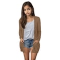 thumbnail image 1 of Vividxx Casual Cardigan Long Sleeve Tops For Everyday Wear For Ages 5-14 For Summer With Versatile Styling Options Solid Color Toddler O-Neck Stylish Tops, 1 of 7