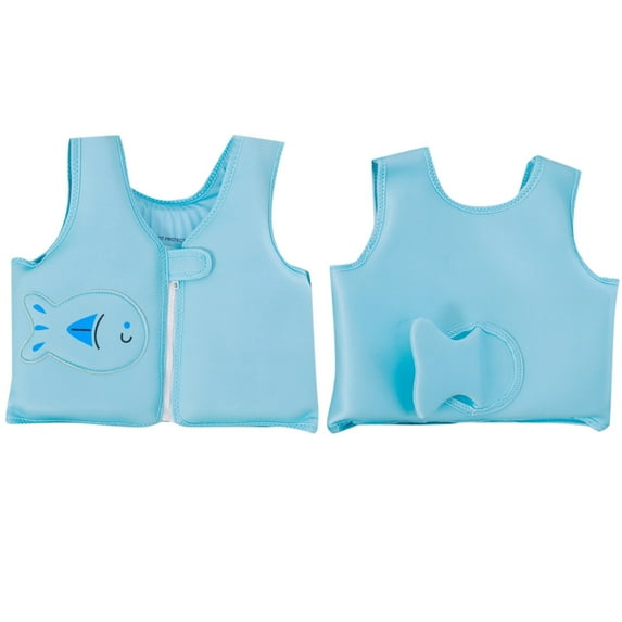 Vividxx Children Buoyancy Lightweight Durable Life Vests Floaties Swiming Training Clothing Beginner Swimming Inflatable Vest Float Solid Color Toddler Relaxed Fit Swimwear