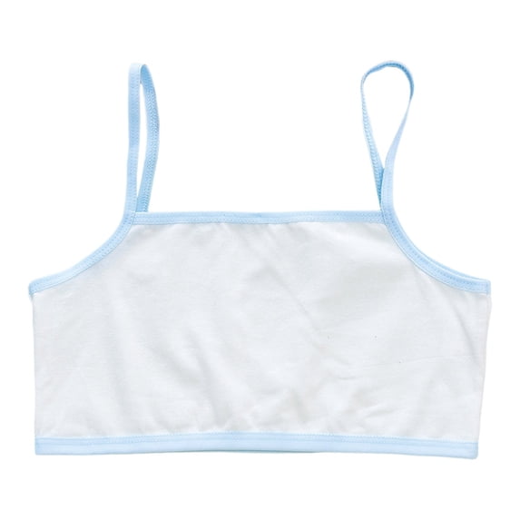 Vividxx Crop Tops Bra Girls Seamless Sports Bra Training Bra Camisole Style Lightweight Seamless Kids Solid Color Toddler Leisure Bralette