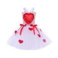 thumbnail image 1 of Vividxx Dress For Girls Dress Valentine's Day Girls Puffy Dress Bow Festival Party Dress Kids Holiday Dresses 6-7 Years, 1 of 8