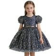 thumbnail image 1 of Vividxx Dress For Girls Tutu Gown With Sleeves For Birthday Party Pageant Performance And 11-12 Years, 1 of 5