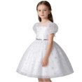 thumbnail image 1 of Vividxx Dress For Girls Tutu Gown With Sleeves For Birthday Party Pageant Performance And 7-8 Years, 1 of 8