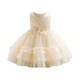 thumbnail image 1 of Vividxx Dresses For Girls Summer Sleeveless Girls Dress With 3D Gown For Birthday Party Pageant Performance And Occasions Classic Girl Outfits Clothes, 1 of 3