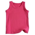 thumbnail image 1 of Vividxx Fashion Girl Casual Sports Tank Tops Comfortable Solid Color Striped Ribbed Sleeveless Turtleneck Tops For Daily Outing Vests Toddler Cozy Tank Tops, 1 of 3