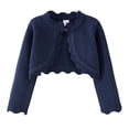 thumbnail image 1 of Vividxx Girls Casual Knit Cardigan Sweater Open Front Tops For Toddler Kids Soft Comfortable Everyday Coats Solid Color O-Neck Stylish Dailywear, 1 of 3