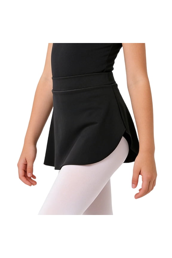 Girls Dance Skirt Ballet Practice Wrap Side Slit Elastic Waist Shaping Tutu For Performance And Class Classic Vacation