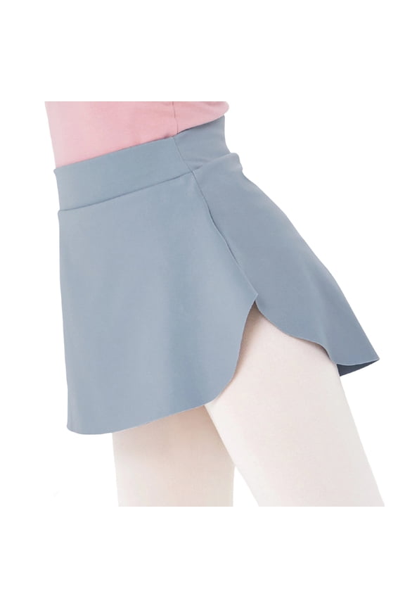 Girls Dance Skirt Ballet Practice Wrap Side Slit Elastic Waist Shaping Tutu For Performance And Class Fashion Vacation