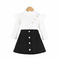 thumbnail image 1 of Vividxx Girls Dress Elegant Girls Two Piece Outfit High Neck Sleeveless Top With Classic Short Skirt For Toddlers And Kids Fashion Wear 5-6 Years, 1 of 8