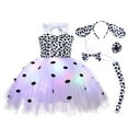 thumbnail image 1 of Vividxx Girls Dress Glow In The Dark Cat Tutu Dress For Girls Sparkling Party Tutu Dress With Led Lights Magical Fairy 8-9 Years, 1 of 5