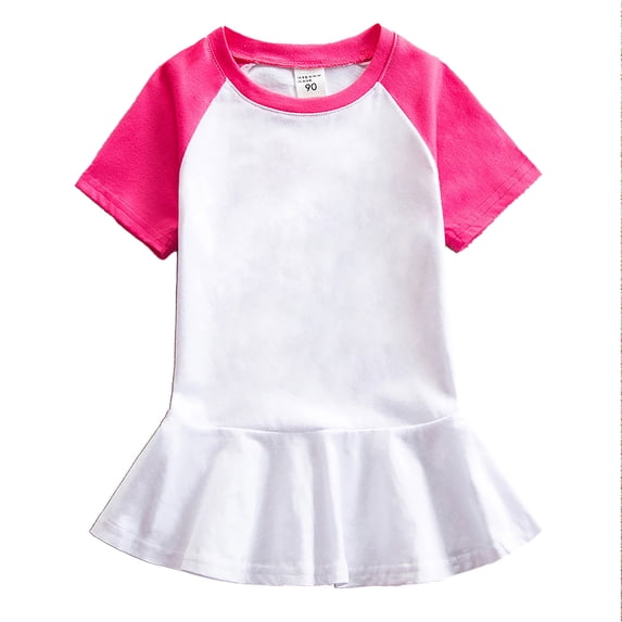 Vividxx Girls Dress Kids Toddler Girls Tennis Dress Outfit Short Sleeve Dress Athletic Skorts Beach Party Dress