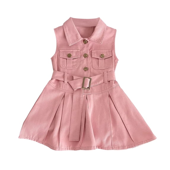Vividxx Girls Dress Summer Western Style Short Sleeved Small Floral Shawl Princess Style Girls Dress Beach Party Dress