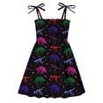 thumbnail image 1 of Vividxx Girls Dress Toddler Girls Sleeveless Dinosaur Prints Dress Dance Party Dresses Clothes Vacation Sundress Lovely Girl Clothes, 1 of 3