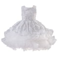 thumbnail image 1 of Vividxx Girls Dresses Girls' Evening Dress Rose Sequined Puffy Dress Children's Birthday Party Dress 10-11 Years, 1 of 9