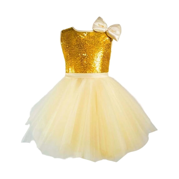 Vividxx Girls Dresses Girls Sleeveless Party Dress With Cute Round Neck For Kids Stage Performance Ready Lightweight Skirt For Girls 8-10 Years