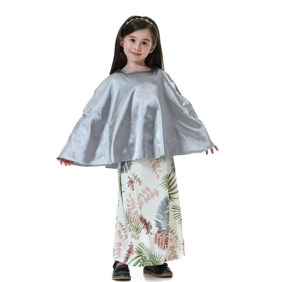 Vividxx Girls Southeast Asian Leaf Print Batwing Tops And Dress Sets Casual Outfits Sets For Daily Wear Summer Clothes For Kids Age 3-15 Toddler O-Neck Lovely Dailywear