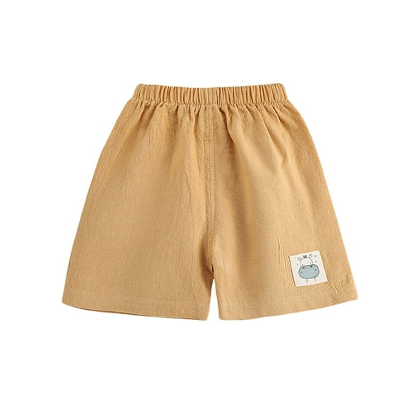 Vividxx Girls Summer Shorts Elastic Waist Casual Play Shorts For Newborn 1-6 Years Comfortable Breathable Kids Beach Shorts For Daily Wear Solid Color Classic Bottoms