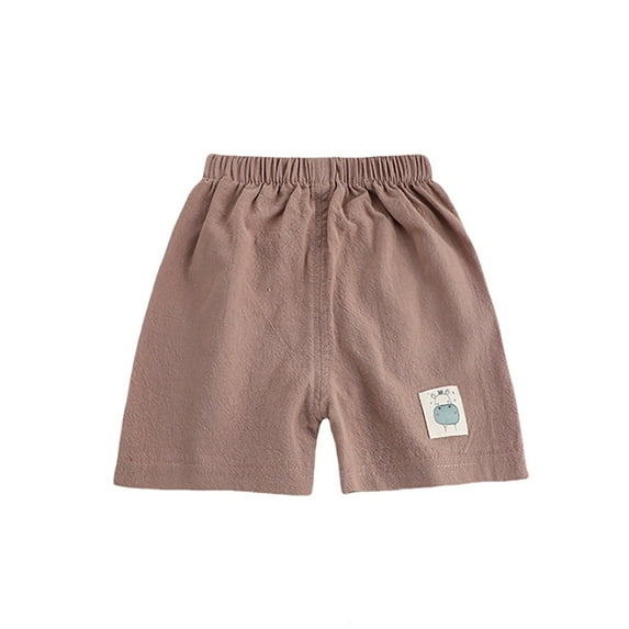 Vividxx Girls Summer Shorts Elastic Waist Casual Play Shorts For Toddler 1-6 Years Comfortable Breathable Kids Beach Shorts For Daily Wear Solid Color Breathable Bottoms
