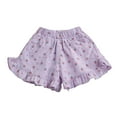 thumbnail image 1 of Vividxx Girls Summer Shorts For Toddler Baby Comfortable Elastic Waist Soft Breathable Indoor Playwear Casual Slacks 12M To 4 Years Solid Color Holiday Bottoms, 1 of 3