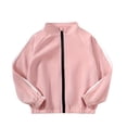 thumbnail image 1 of Vividxx Girls Winter Jacket Kids Girls Boys Neutral Solid Color Long Sleeve Zip Up Coat For Children Outerwear Warm Windbreaker Casual 9-10 Years, 1 of 8