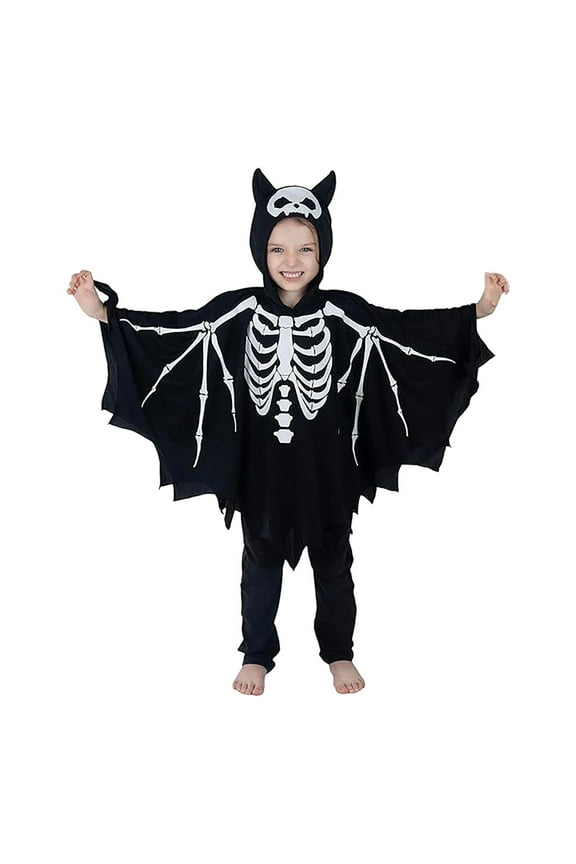 Halloween Boys Skeleton Jumpsuit Scary Bone Onesie For Kids Party Theme Dress Up Solid Color Toddler O-Neck Fashionable Dailywear