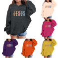 thumbnail image 1 of Vividxx Hoodies For Girls Casual Long Sleeve Hooded Sweatshirt Letter Print Kids Cute Pullovers Top Classic 5-6 Years, 1 of 4
