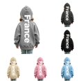 thumbnail image 1 of Vividxx Hoodies For Girls Kids Long Sleeve Hooded Sweatshirts Casual Letter Print Hoodie Soft Outerwear Classic 5-6 Years, 1 of 5